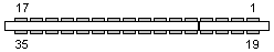 35 pin EDGE connector