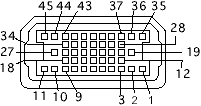 45 pin Apple HDI-45 connector
