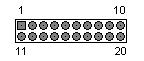 20 pin MOLEX 39-29-9202 connector