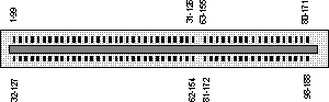 198 pin (62+36/62+38) EISA EDGE connector