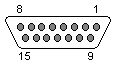 15 pin D-SUB female connector