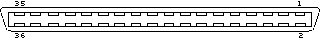 36 pin D-SUB? female connector