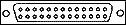 26 pin hi-density D-SUB connector