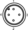 4 pin Garmin round special connector