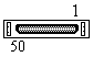 50 pin Half Pitch Centronics female connector