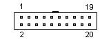 20 pin IDC female connector
