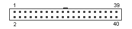 40 pin IDC female connector