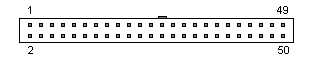 50 pin IDC female connector