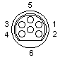 6 pin Lowrance (round) special connector