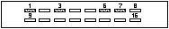 16 pin cellular mobile special connector
