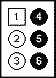 6 pin MOLEX 39-29-9062 connector