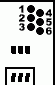 6 pin Motorola T192 mobile special connector