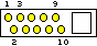10 pin NEC e313 mobile special connector