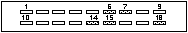 18 pin cellular 2 rows mobile special connector