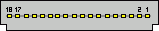 18 pin Samsung right-to-left numbering mobile special connector
