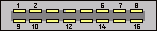 16 pin Sharp GX10 mobile special connector