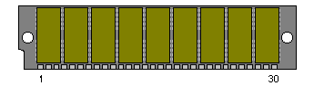 30 pin SIMM connector