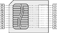 22 pin smartmedia special connector