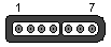 7 pin SNES SPECIAL female connector