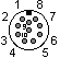 10 pin DIN connector