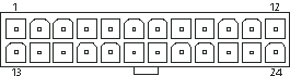 24 pin MOLEX 39-01-2240 connector